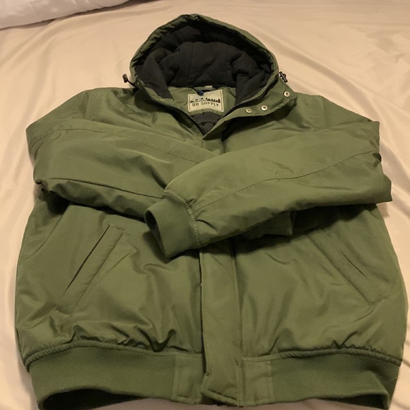 Slightly used spring/autumn jacket - hoodie olive jacket - Picture 2 of 2